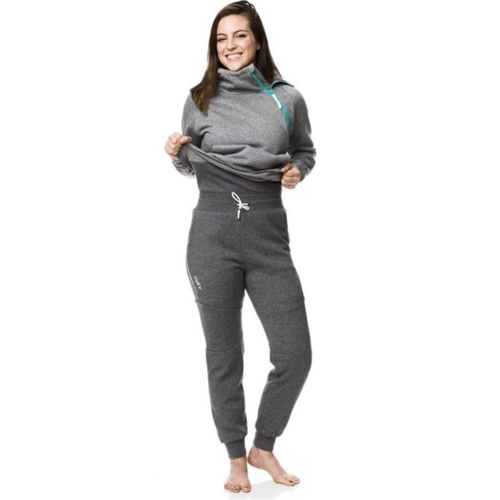 Tuxy fleece hooded jumpsuit
